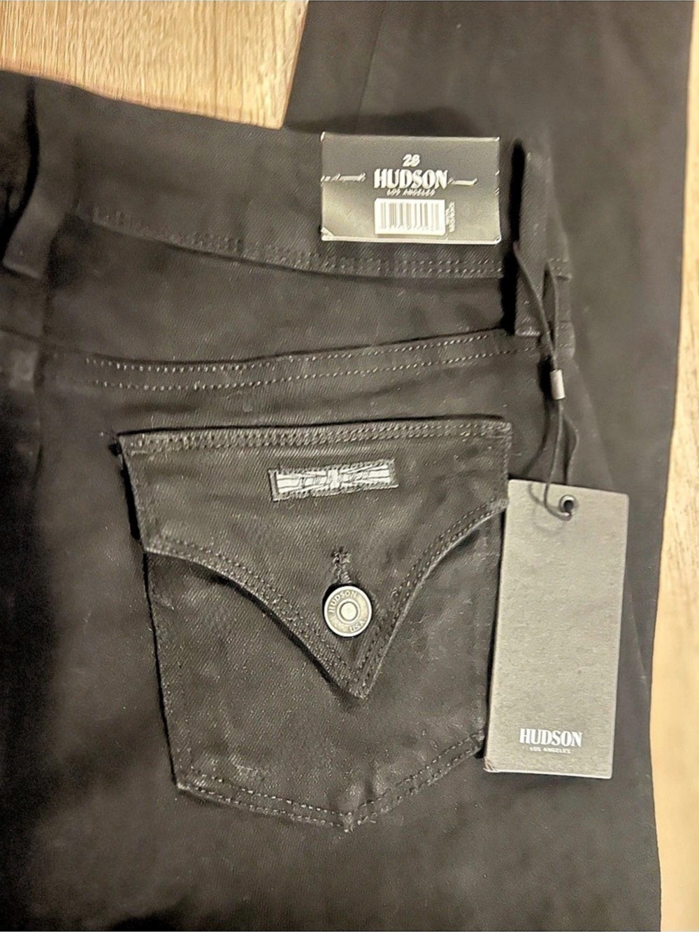 Hudson Collin Mid-Rise Skinny Jean in Black